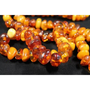 Vintage raw baltic amber necklace